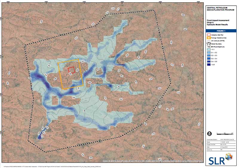 Example flood modelling